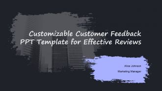 Customizable Customer Feedback PPT Template For Effective Reviews PPT H