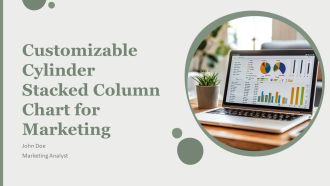 Customizable Cylinder Stacked Column Chart For Marketing PPT Example AT