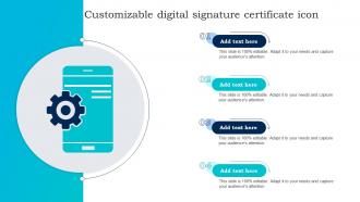 Customizable Digital Signature Certificate Icon