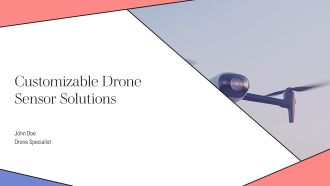 Customizable Drone Sensor Solutions PPT Mockup AT