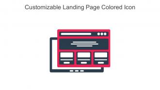 Customizable Landing Page Colored Icon In Powerpoint Pptx Png And Editable Eps Format