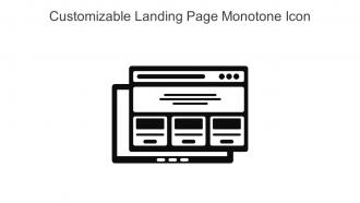 Customizable Landing Page Monotone Icon In Powerpoint Pptx Png And Editable Eps Format