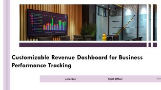 Customizable Revenue Dashboard For Business Performance Tracking PPT Guidelines AT Customizable Revenue Dashboard For Business Performance Tracking PPT Guidelines AT