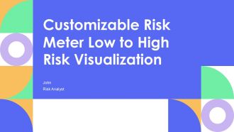 Customizable Risk Meter Low To High Risk Visualization PPT Outline AT