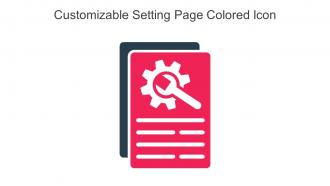 Customizable Setting Page Colored Icon In Powerpoint Pptx Png And Editable Eps Format