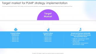 Customizable Solutions To Deal Target Market For PUMP Strategy Implementation