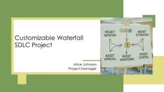 Customizable Waterfall SDLC Project PPT Summary AT