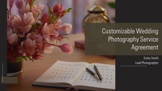 Customizable Wedding Photography Service Agreement PPT Guidelines AT