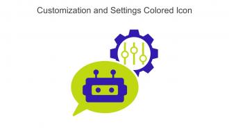 Customization And Settings Colored Icon In Powerpoint Pptx Png And Editable Eps Format
