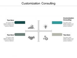 Customization consulting ppt powerpoint presentation icon design templates cpb