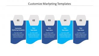 Customize marketing templates ppt powerpoint presentation visual aids ideas cpb