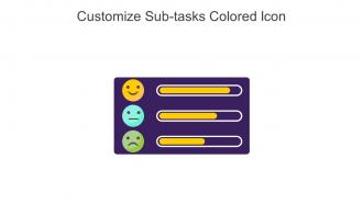 Customize Sub Tasks Colored Icon In Powerpoint Pptx Png And Editable Eps Format