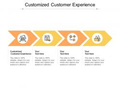 Customized customer experience ppt powerpoint presentation model ideas cpb