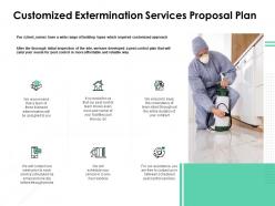 Customized extermination services proposal plan ppt styles designs