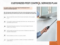 Customized pest control services plan ppt powerpoint presentation ideas master slide
