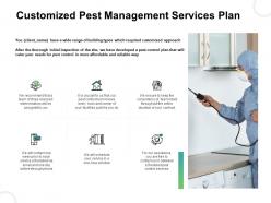 Customized pest management services plan ppt summary clipart images