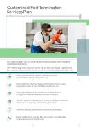 Customized Pest Termination Services Plan One Pager Sample Example Document