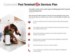 Customized pest termination services plan ppt powerpoint presentation pictures diagrams