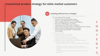 Customized Product Strategy For Niche Market Customers Powerpoint Presentation Slides