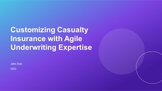 Customizing Casualty Insurance With Agile Underwriting Expertise PPT Outline AT