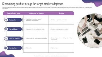 Customizing Product Design For Target Product Adaptation Strategy For Localizing Strategy SS