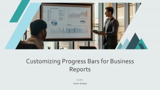 Customizing Progress Bars For Business Reports PPT PowerPoint AT