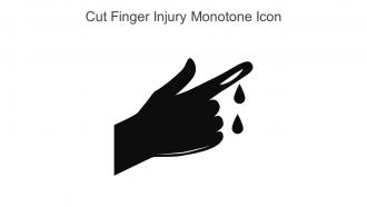Cut Finger Injury Monotone Icon In Powerpoint Pptx Png And Editable Eps Format