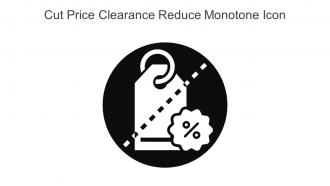 Cut Price Clearance Reduce Monotone Icon In Powerpoint Pptx Png And Editable Eps Format