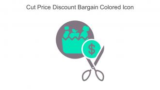 Cut Price Discount Bargain Colored Icon In Powerpoint Pptx Png And Editable Eps Format
