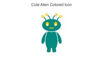Cute Alien Colored Icon In Powerpoint Pptx Png And Editable Eps Format