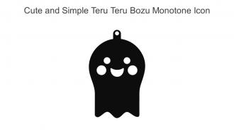 Cute And Simple Teru Teru Bozu Monotone Icon In Powerpoint Pptx Png And Editable Eps Format