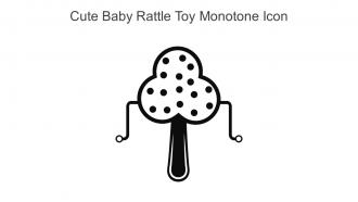 Cute Baby Rattle Toy Monotone Icon In Powerpoint Pptx Png And Editable Eps Format