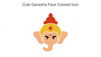 Cute Ganesha Face Colored Icon In Powerpoint Pptx Png And Editable Eps Format