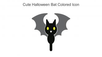 Cute Halloween Bat Colored Icon In Powerpoint Pptx Png And Editable Eps Format