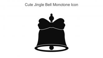 Cute Jingle Bell Monotone Icon In Powerpoint Pptx Png And Editable Eps Format