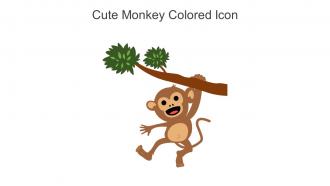 Cute Monkey Colored Icon In Powerpoint Pptx Png And Editable Eps Format