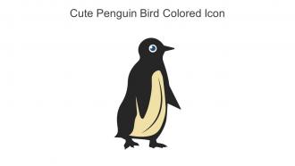 Cute Penguin Bird Colored Icon In Powerpoint Pptx Png And Editable Eps Format