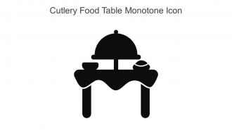 Cutlery Food Table Monotone Icon In Powerpoint Pptx Png And Editable Eps Format