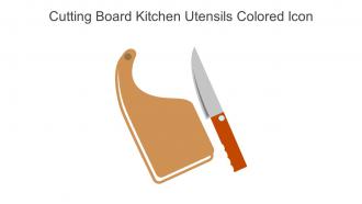 Cutting Board Kitchen Utensils Colored Icon In Powerpoint Pptx Png And Editable Eps Format