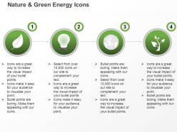 Cv green energy icons for energy production and usage ppt icons graphics