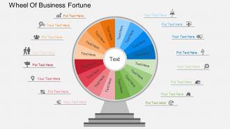 Cw wheel of business fortune flat powerpoint design