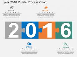 Cw year 2016 puzzle process chart flat powerpoint design