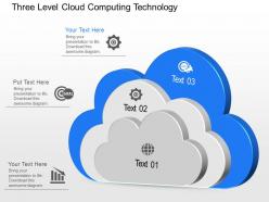 Cx three level cloud computing technology powerpoint template