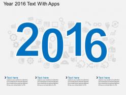 cx Year 2016 Text With Apps Flat Powerpoint Design