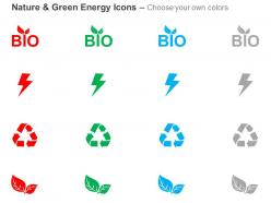 Cy green energy icons with text boxes ppt icons graphics