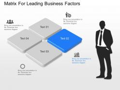 Cy matrix for leading business factors powerpoint template