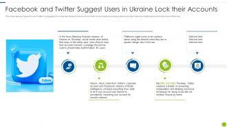 Cyber Attacks On Ukraine Facebook And Twitter Suggest Users
