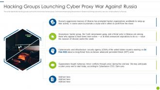 Cyber Attacks On Ukraine Hacking Groups Launching Cyber Proxy War Against Russia