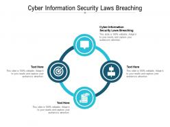 Cyber information security laws breaching ppt powerpoint presentation model background image cpb