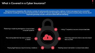 Cyber Insurance For Businesses Training Ppt Best Content Ready